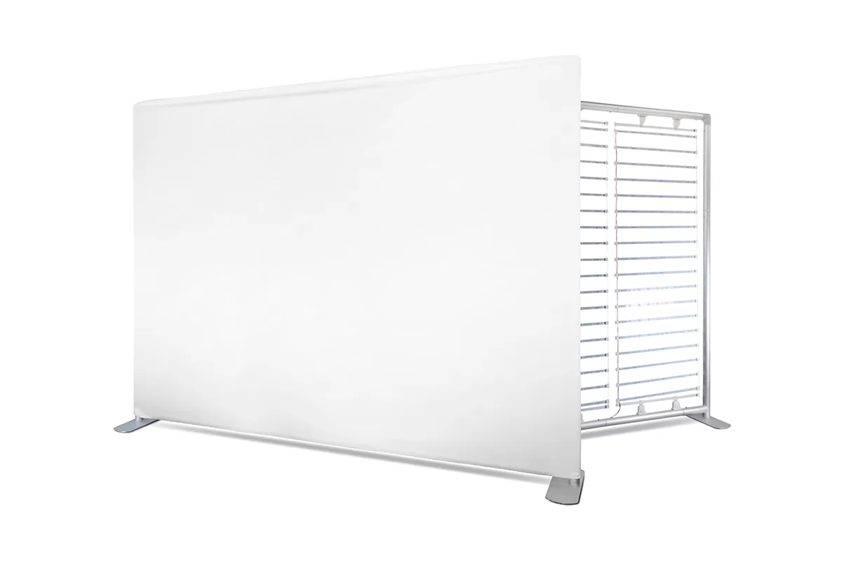Perete textil LED 3×2,3 m (backlit)
