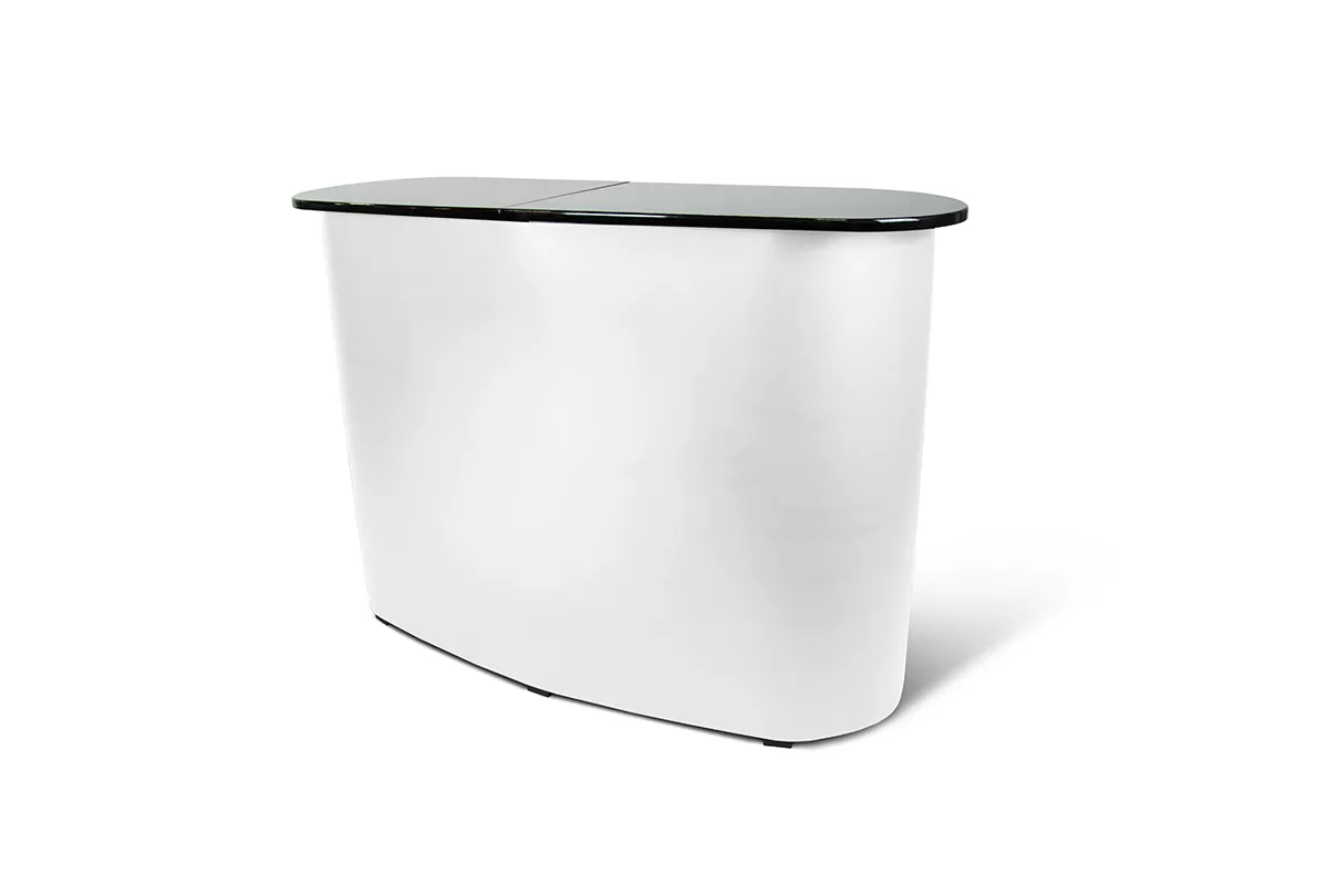 Tejghea pop-up cu blat și raft