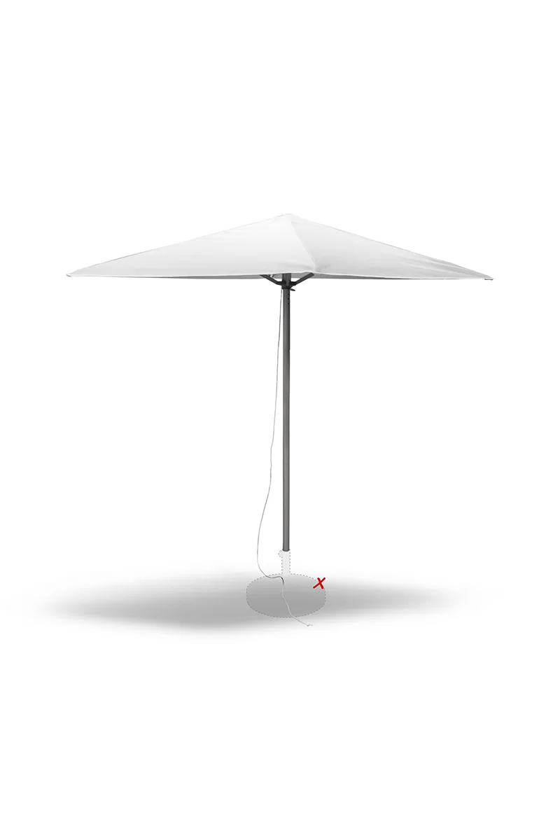 Umbrelă publicitară GENOA 2×2 m