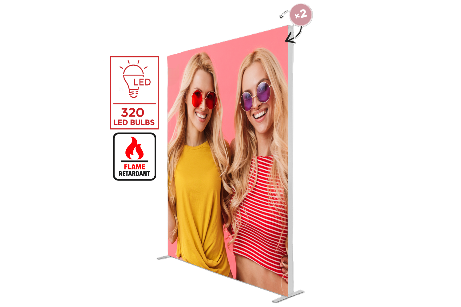 Perete publicitar Backlight 200x250