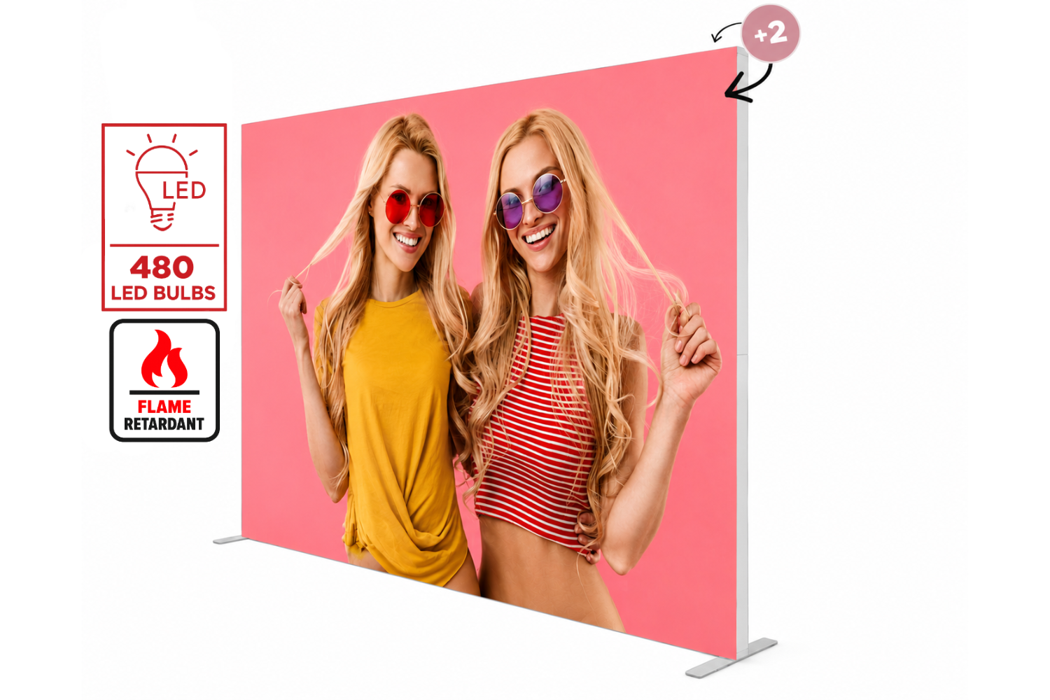 Perete publicitar Backlight 300x250
