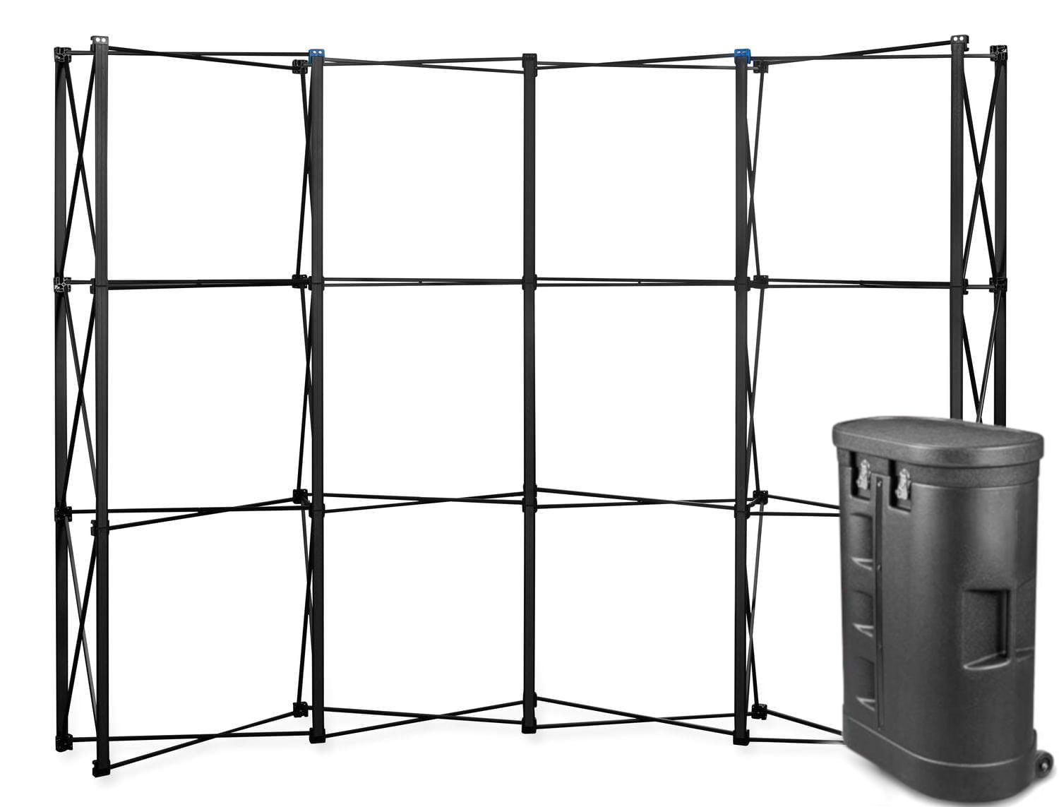 Perete Black Pro Magnetic Pop Up 3x4 curb într-o desk expozițional