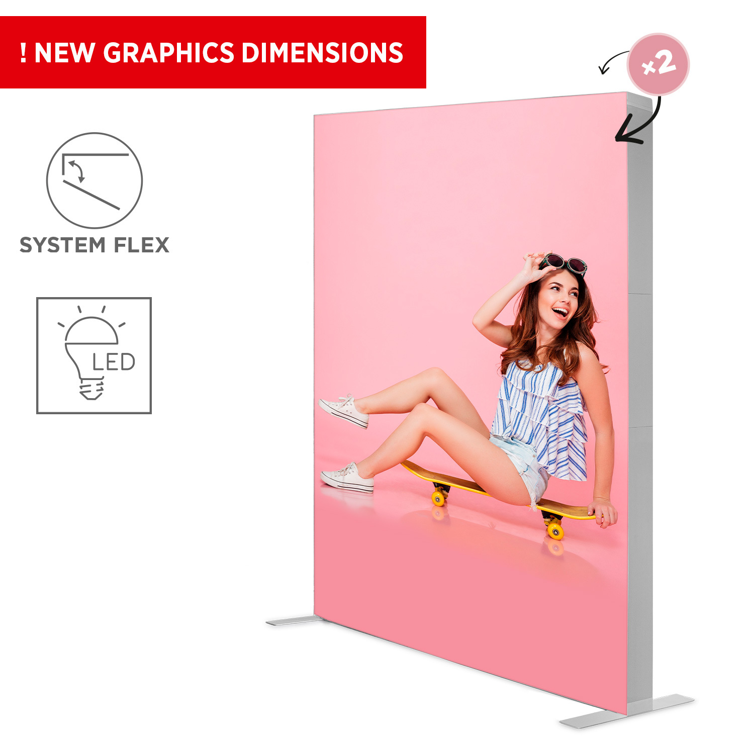 Perete publicitar LED BOX™ PLUS 200x240