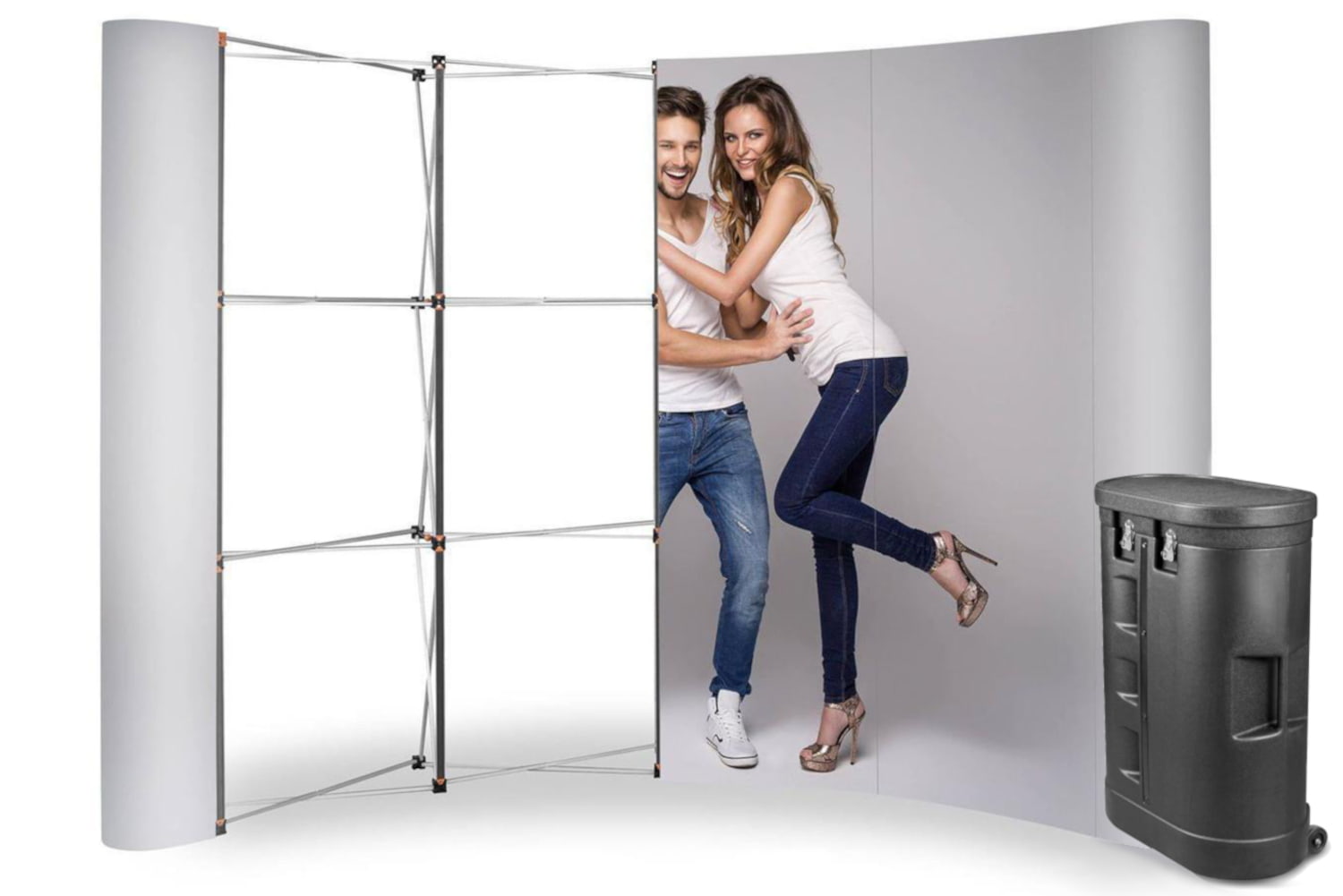 Perete Magnetic Pop Up Standard - 3x4, curb, într-o desk expozițional