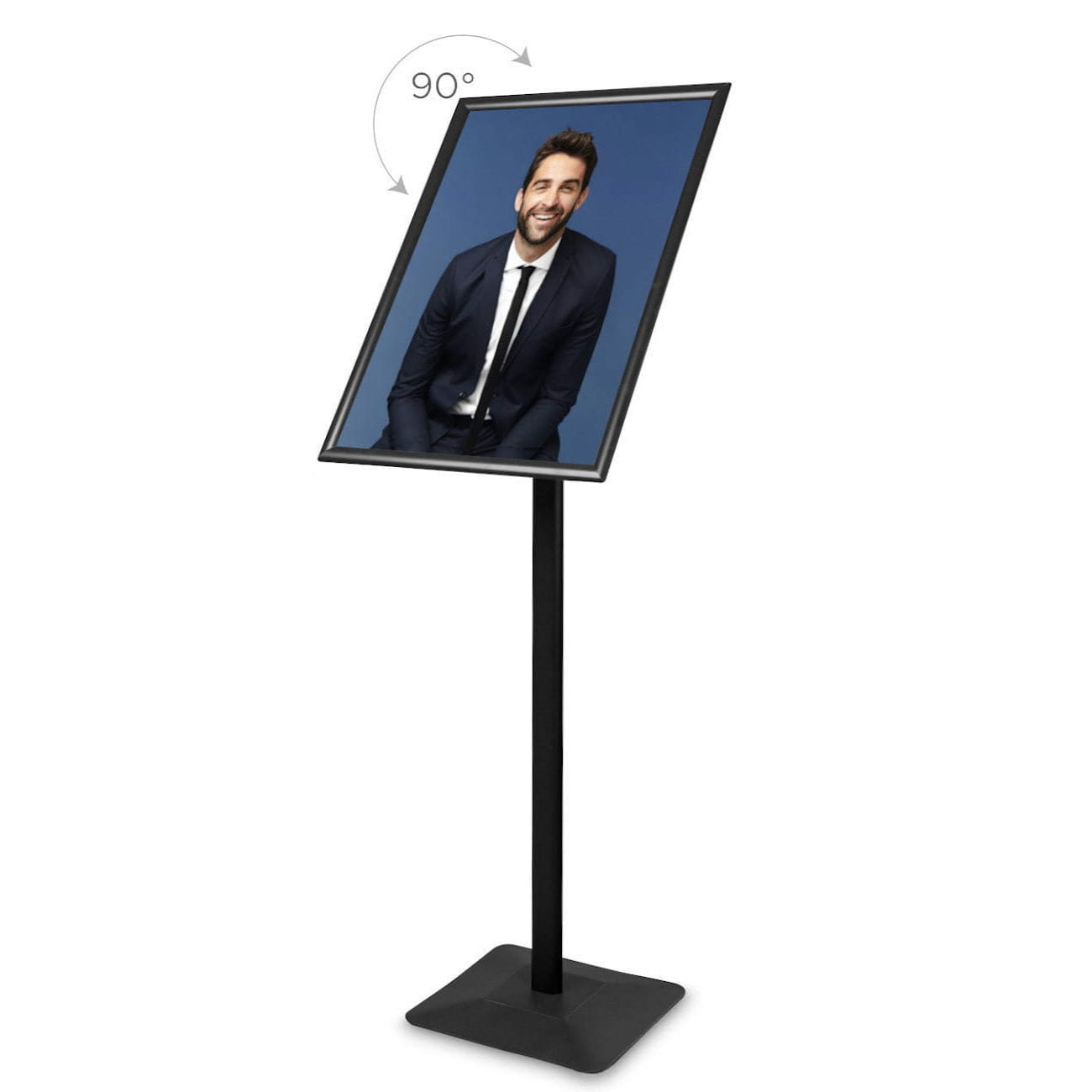 Stand Informativ/menu Premium, neagră - A2