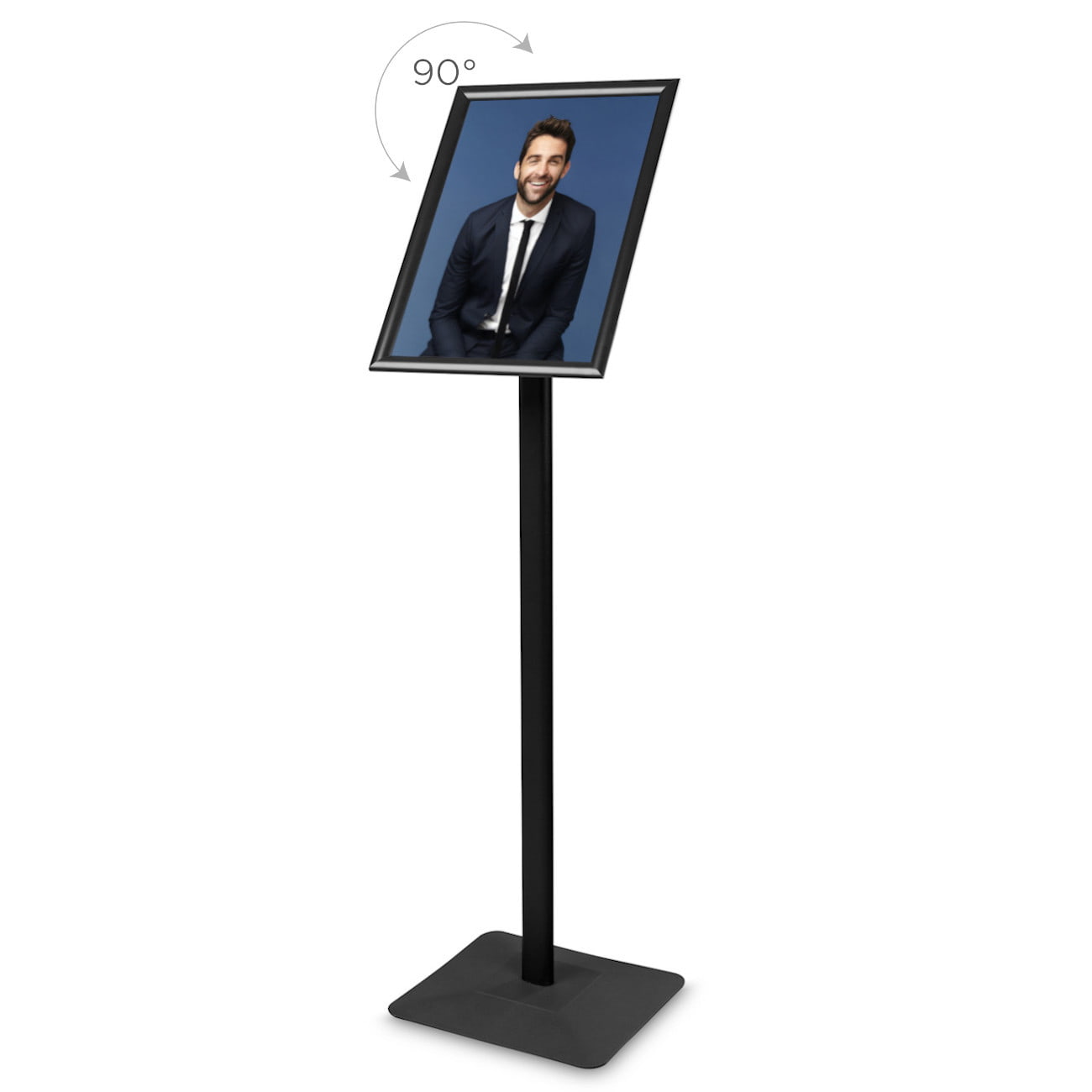 Stand Informativ/menu Premium, neagră - A3