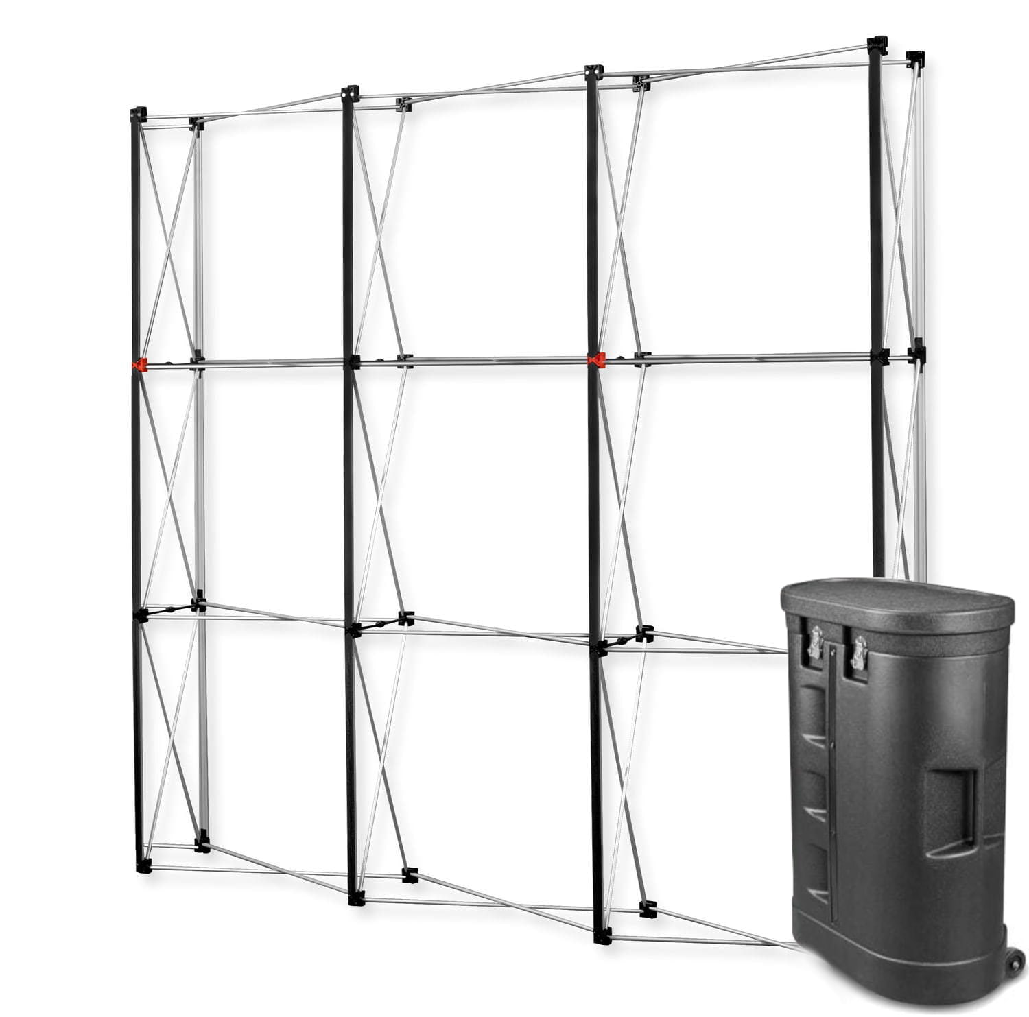 Perete Premium Magnetic Pop Up 3x3 drept într-o desk expozițional