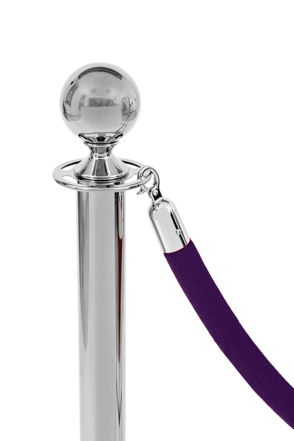 Cordon de catifea violet – cârlig cromat