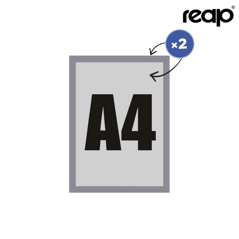Ramă magnetic rewers A4 - argintie