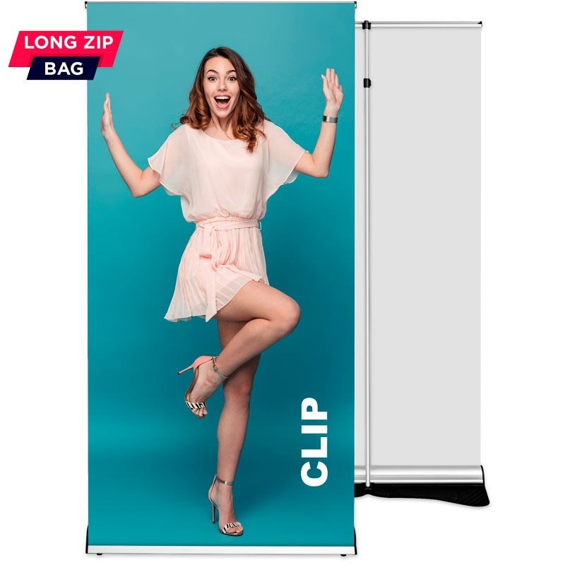Roll up Clip 85x220 - sistem de schimb grafic, catarg reglabil