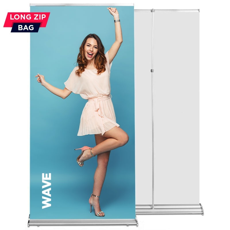 Roll up Wave 100x220 - catarg reglabil, sistem de schimb grafic