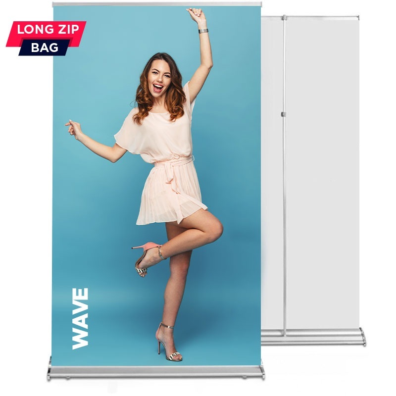 Roll up Wave 120x220 - catarg reglabil, sistem de schimb grafic