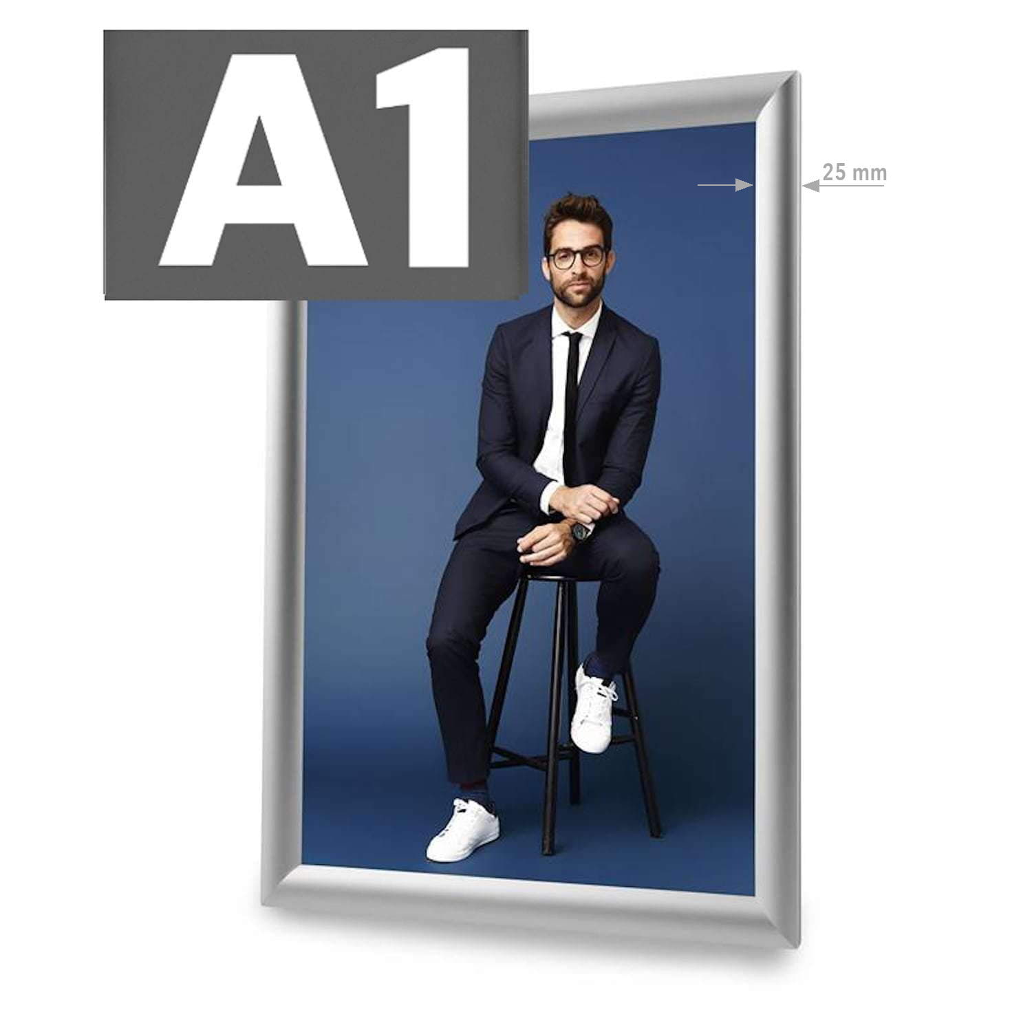 Ramă Click Standard A1 (argintie)